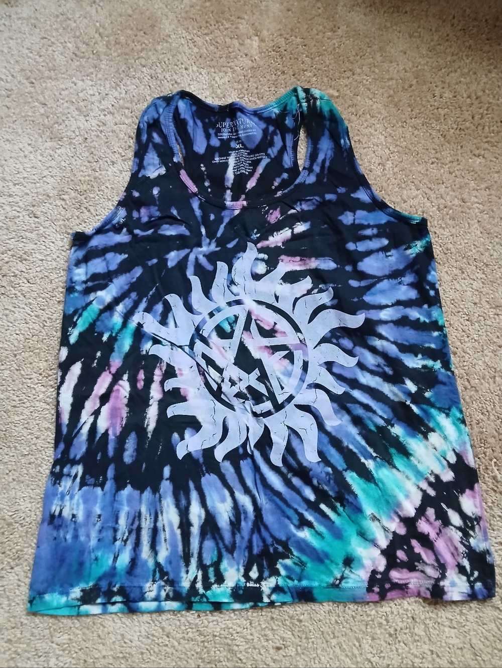 Supernatural Tie-Dye Tank Top